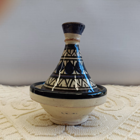 Porta Spezie Marocchino in Ceramica – Singolo Tajine Decorato a Mano