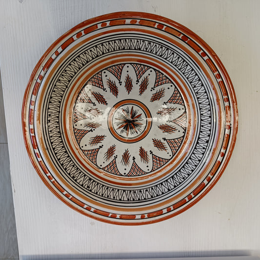 Piatto Decorativo Marocchino in Ceramica – Fatto a Mano