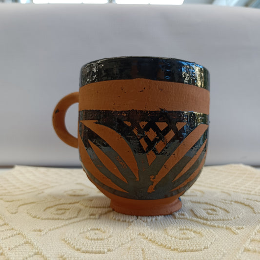 Bichiere Decorativo Marocchino in Ceramica - Fatto a Mano