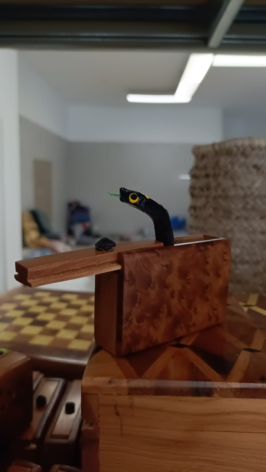 Scattolina con Serpente Decorativo